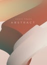 Modern abstract covers with gradient blend wave with earth tone. Cool gradient shapes composition. Futuristic design. Vector soft