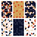 Modern abstract covers set, minimal covers design.