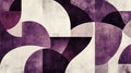 Abstract geometric shapes in purple and white for modern art designs and backgrounds style graphic art Royalty Free Stock Photo