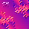 Modern Abstract dynamic shapes rounded lines background with Colorful image Royalty Free Stock Photo