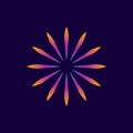 Modern Abstract Firework Spark Light Beam Design Template