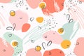 Modern abstract floral seamless pattern, cover design. Printing on fabric, wallpaper, paper, packaging.
