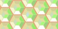 Modern Abstract Geometric Hexagon Pattern with Seamless Pastel Tiles and Soft Dimensional Honeycomb Design Royalty Free Stock Photo