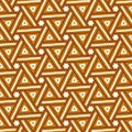 Modern abstract geometric triangle yellow orange pattern for clothing, fabric, background, wallpaper, wrap, batik Royalty Free Stock Photo