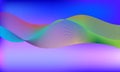 Modern abstract glowing wave background. Dynamic flowing wave lines design element.