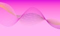 Modern abstract glowing wave background. Dynamic flowing wave lines design element.
