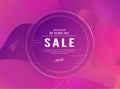 Modern abstract gradient background in liquid and fluid style. Trend design of the world. 3D illustration template for web banner Royalty Free Stock Photo