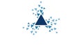 Abstract Triangle Explosion Royalty Free Stock Photo