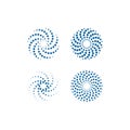 Modern Abstract Halftone icon Dots Logo sets Royalty Free Stock Photo