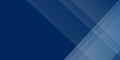 Modern abstract illustration featuring layered dark blue gradient background with translucent geometric shapes and diagonal lines Royalty Free Stock Photo