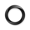 Abstract Black Circle Frame Royalty Free Stock Photo