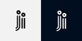 Modern Abstract Initial letter JI logo
