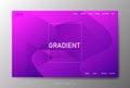 Modern abstract landing page background with gradient colors using fluid and liquid.