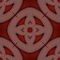Modern abstract mandalas seamless pattern. Surface ornamental vector dark red background. Geometric repeaat decorative Royalty Free Stock Photo