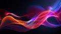 Modern abstract motion banner on dark background Royalty Free Stock Photo