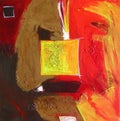 Modern Abstract Painting / Yellow Square