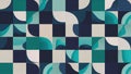 Modern Abstract Pattern Featuring Shades of Blue and Geometric Shapes Royalty Free Stock Photo