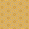 Modern abstract pattern yellow heart shape for clothing, fabric, background, wallpaper, wrap, batik Royalty Free Stock Photo