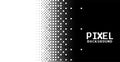 Modern abstract pixels background in black and white Royalty Free Stock Photo