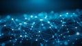 Modern Abstract Plexus Network Connection - Data Technology Background Royalty Free Stock Photo