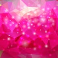 Modern abstract polygonal pink background