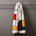 Modern Abstract Scarf In De Stijl Style With Mondrian-inspired Design