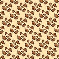 Modern abstract seamless pattern with leopard print. Modern leopard seamless pattern. Animal skin. Vector bright background. Fur Royalty Free Stock Photo