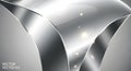 Modern abstract silver and grey metallic background with elegant shiny curves, dynamic reflections, and sparkling highlights for a Royalty Free Stock Photo