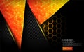 Modern abstract tech orange background. Futuristic background design