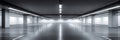 Modern Abstract Underground Parking Garage with Empty Design and Contemporary Interior Style Royalty Free Stock Photo