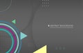 Modern abstract vector dark gray geometric shape design