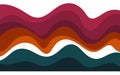 Abstract Wavy Colorful Layers Background Royalty Free Stock Photo