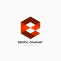 Modern abstract vector logo or element design. Best for identity and logotypes. Simple shape.