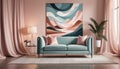 Modern Abstract Wall Art in Interior