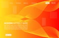 Modern abstract wave background.Landing page abstract wave design