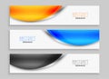 modern and abstract wide website header template for business information Royalty Free Stock Photo