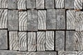 Modern abstract wooden pavement