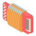 Modern accordion icon, cartoon style Royalty Free Stock Photo