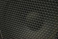 Modern acoustic systems. Metal grating on the sound dynamics. Royalty Free Stock Photo