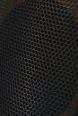 Modern acoustic systems. Metal grating on the sound dynamics. Royalty Free Stock Photo