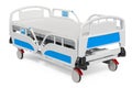 Modern adjustable hospital bed, 3D rendering