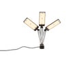Modern adjustable three head LED task lamp for studio, office or home Royalty Free Stock Photo