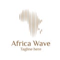 Modern African wave logo template designs vector illustration Royalty Free Stock Photo