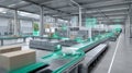 Transforming Logistics: How Smart Factories and Automated Sorting Revolutionize Supply Chain Efficiency with IoT Royalty Free Stock Photo
