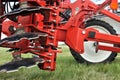 Modern agricultural machinery exhibited at the agricultural exhibition