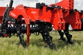 Modern agricultural machinery exhibited at the agricultural exhibition