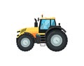 Modern agriculture tractor vector illustration Royalty Free Stock Photo