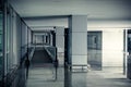 modern airport hall interior with nobody Royalty Free Stock Photo