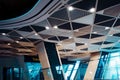 Modern airport terminal in Baku, stylish interior