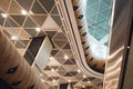 Modern airport terminal in Baku, stylish interior Royalty Free Stock Photo